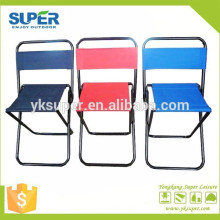 600D oxford fabric small foldable hiking travel camp chairs with backrest